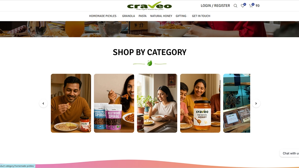 Craveo website 4